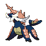Sprite Samurott Blanco Negro