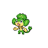 Sprite Pansage Blanco Negro