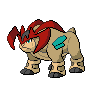 Sprite Terrakion Blanco Negro