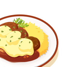 Curri de Hamburguesa con Queso