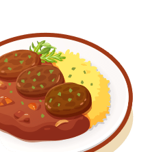 Curri de Hamburguesa Vegetariana